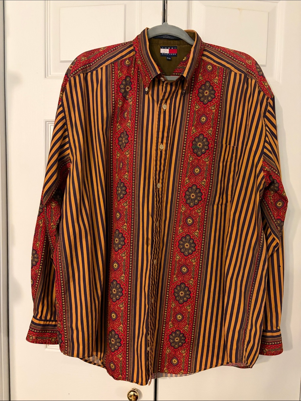 Vintage Tommy Hilfiger 90s Boho Floral Button Down Shirt